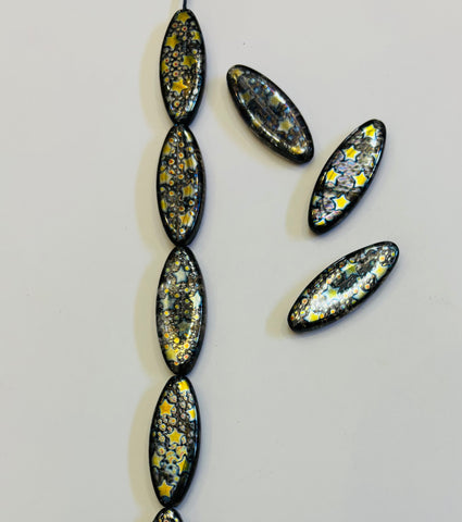 12x30 Navette Shaped Foil Smoke