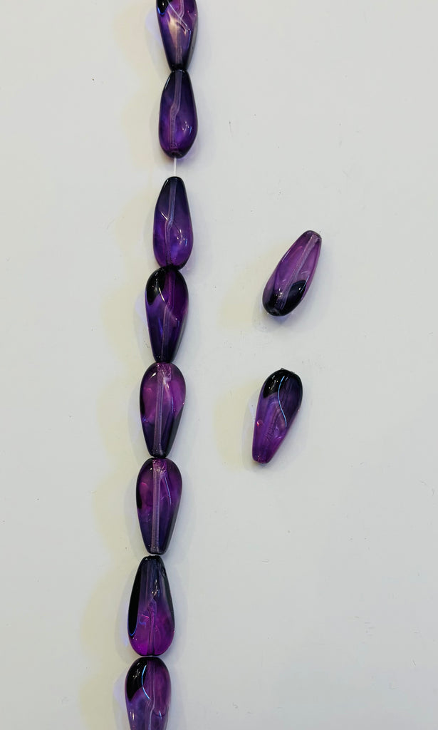 20mm Pressed Glass Amethyst