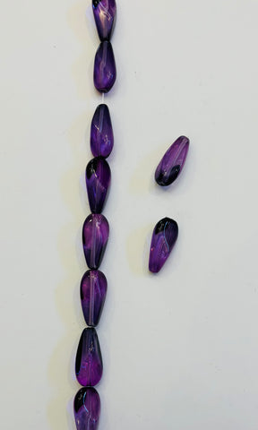 20mm Pressed Glass Amethyst