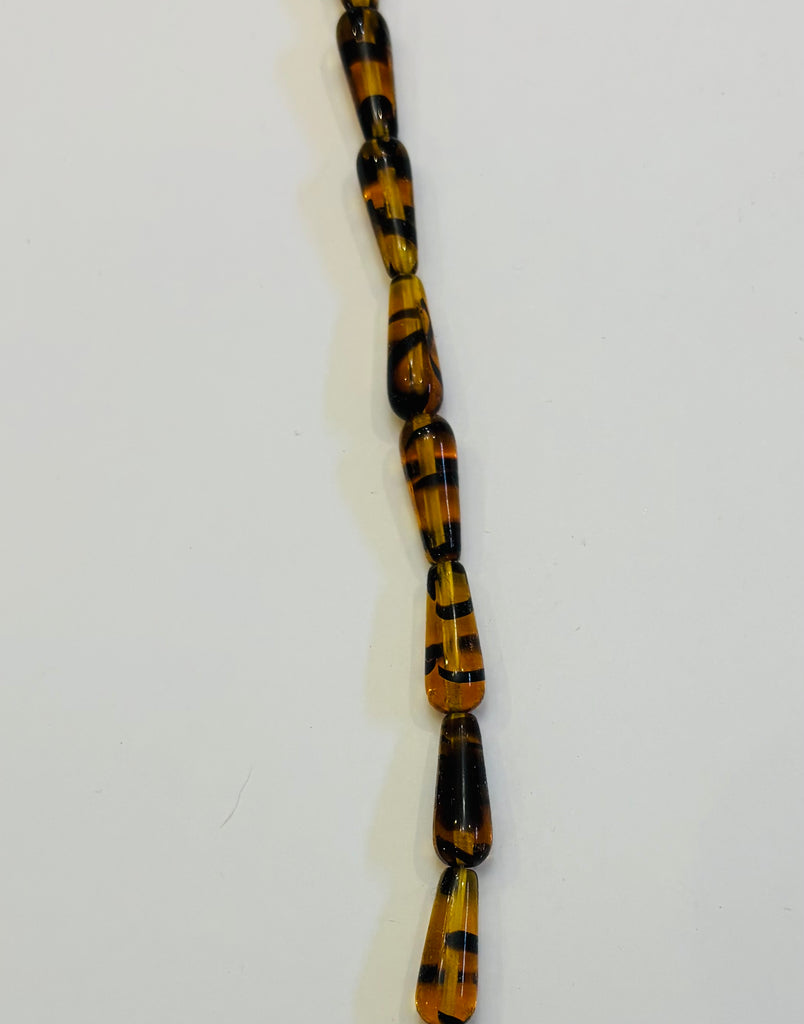 6X16 Amber Tiger Tear Drop