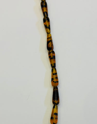 6X16 Amber Tiger Tear Drop