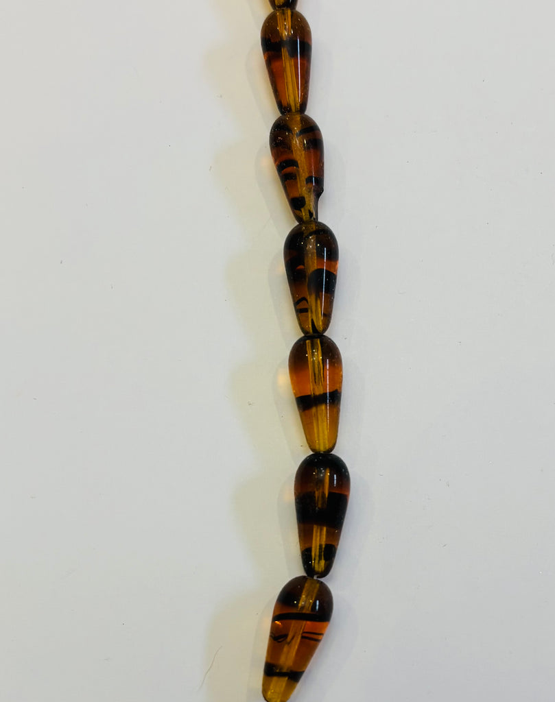 9x18 Amber Tiger Tear Drop