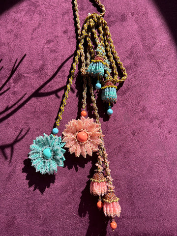 Chrysanthemum Lariat or Necklace