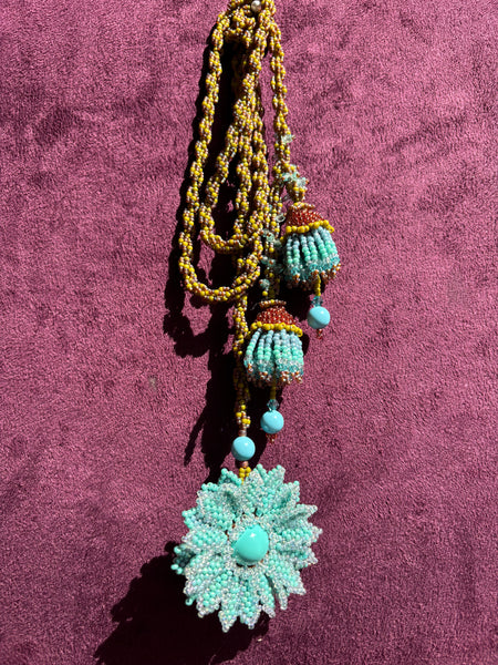Chrysanthemum Lariat or Necklace