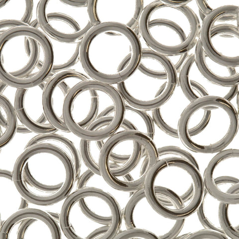 Jump Rings Silver 6mm Pack 30