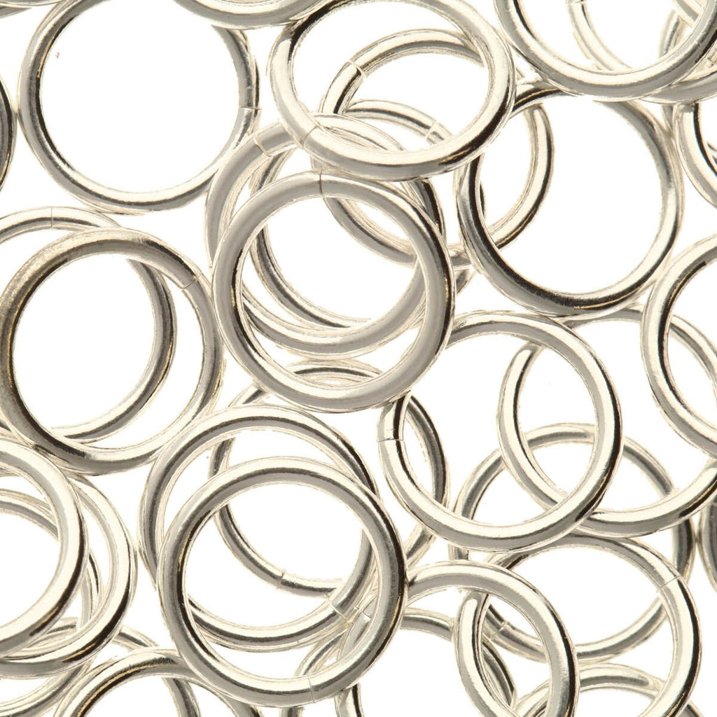 Jump Rings Silver 8mm Pack 30