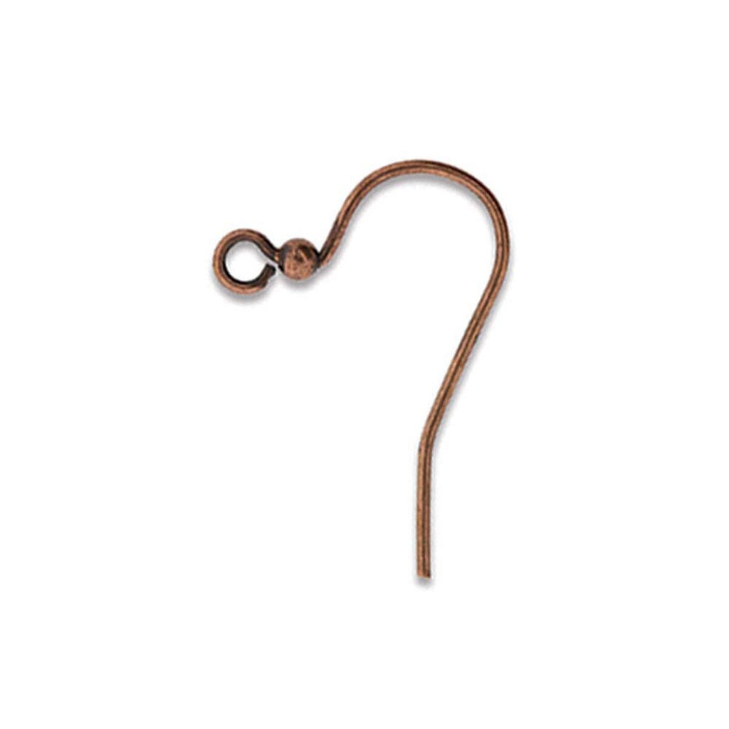 Ear Hooks Antique Copper 5 Pairs