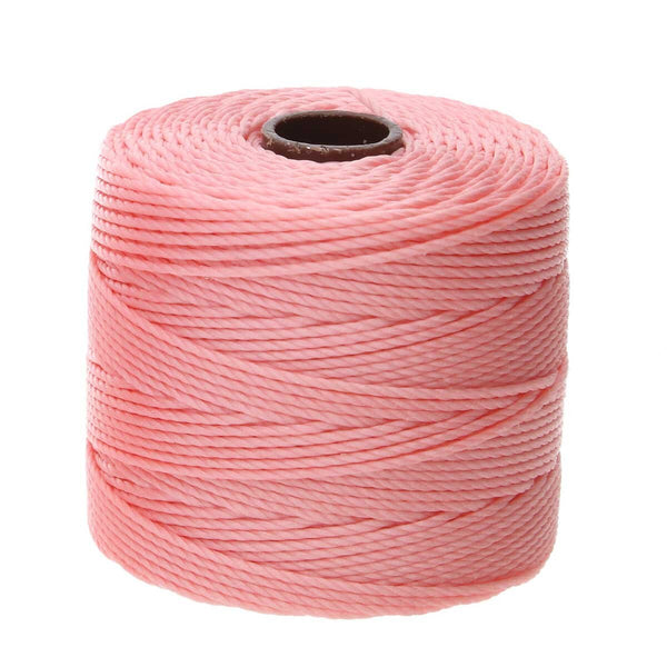 S-LON Bead Cord Tex 210 77 Yards Coral Pink