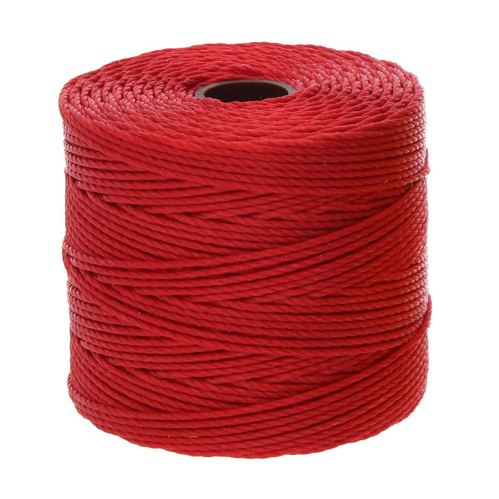 S-LON Bead Cord 210 77 Yards Shanghai Red