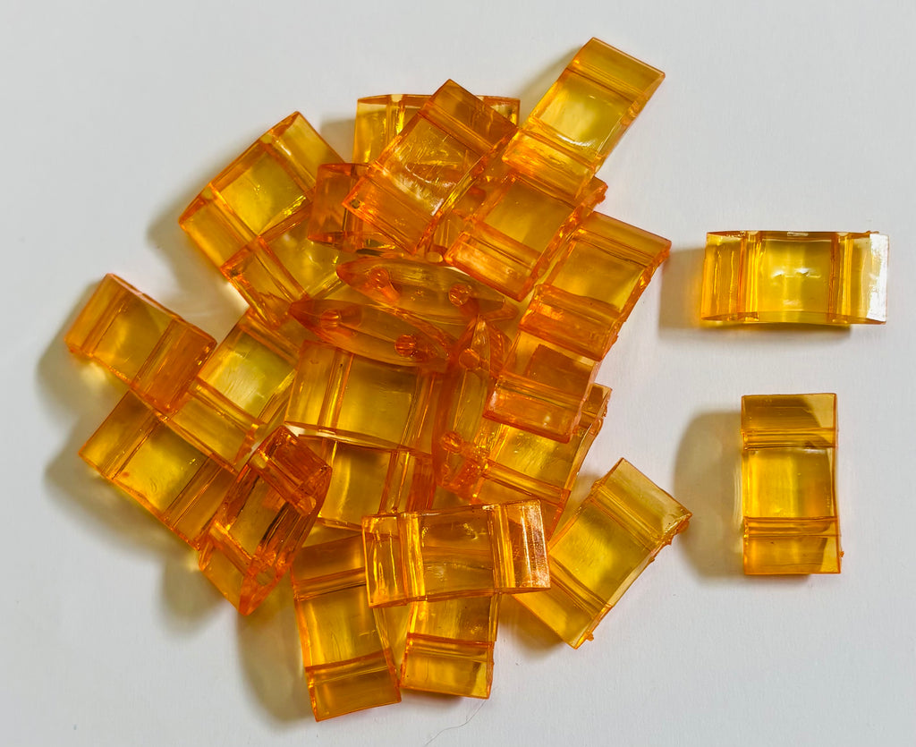 9x17 Acrylic Carrier Bead Tangerine