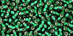Green Emerald Silver Lined